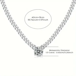 NICKLESS RS8.0MM 2.00 CT 9.5g - Image 1