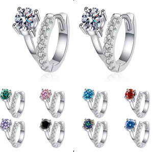 EARRING 5.0MM 0.50 CT 2.0G moissanite - Image 3