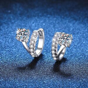EARRING 5.0MM 0.50 CT 2.0G moissanite - Image 2